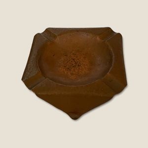 SOLD👤Vintage Handmade Solid Copper Ashtray 6" square x 1.5” tall 9 oz